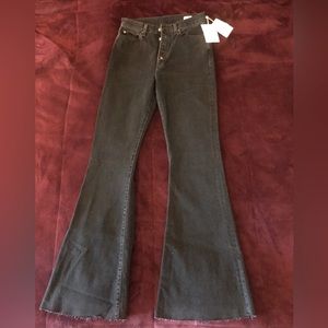 Etica Nina Blackstone black jean flares size 27 new with tags